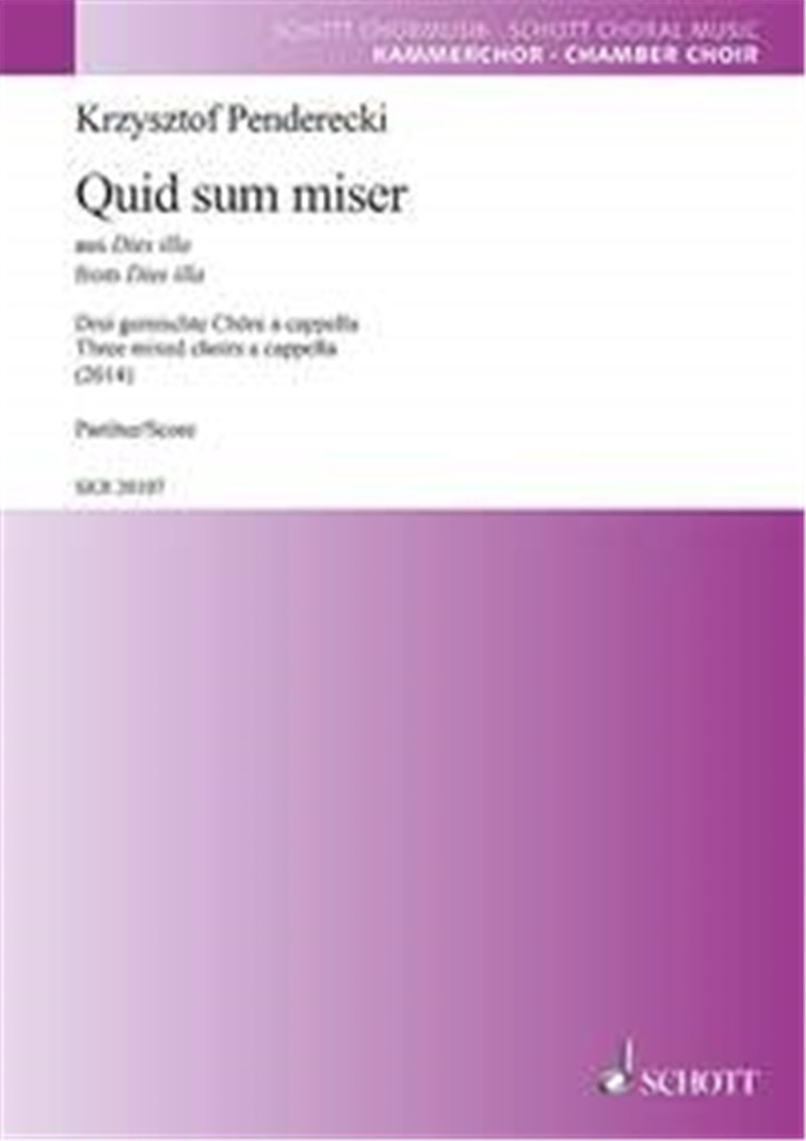 Quid sum miser